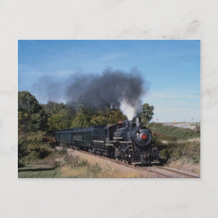 Cartão Postal Black River e Western Railroad, 2-8-0, perto de Ri