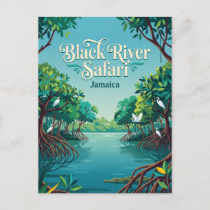 Cartão Postal Black River Safari, Jamaica Jamaica