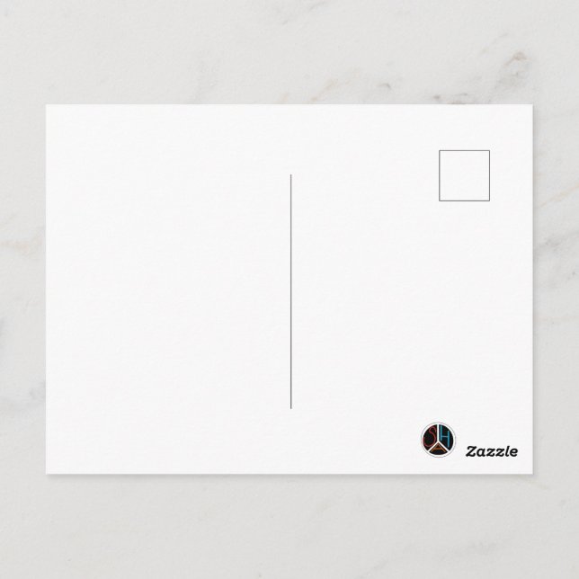 Cartão Postal Black ski & winter designs  (Verso)