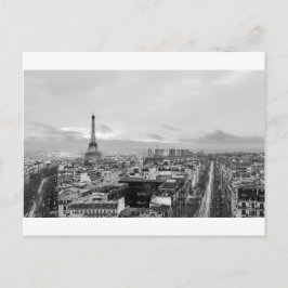 Cartão Postal Black&White: Eiffel Tower, Paris, France