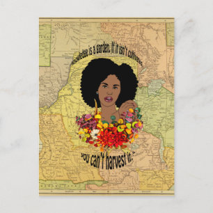 Cartão Postal Black Wombs African Proverbs cita Sabedoria