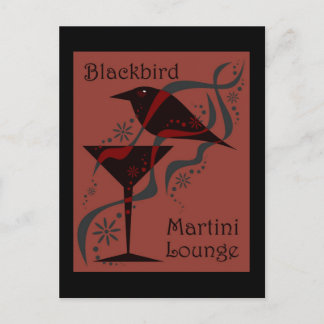 Cartão Postal Blackbird Martini Lounge