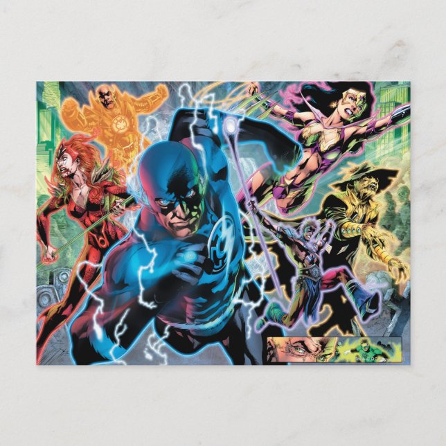 Cartão Postal Blackest Night Comic Panel - Color (Frente)