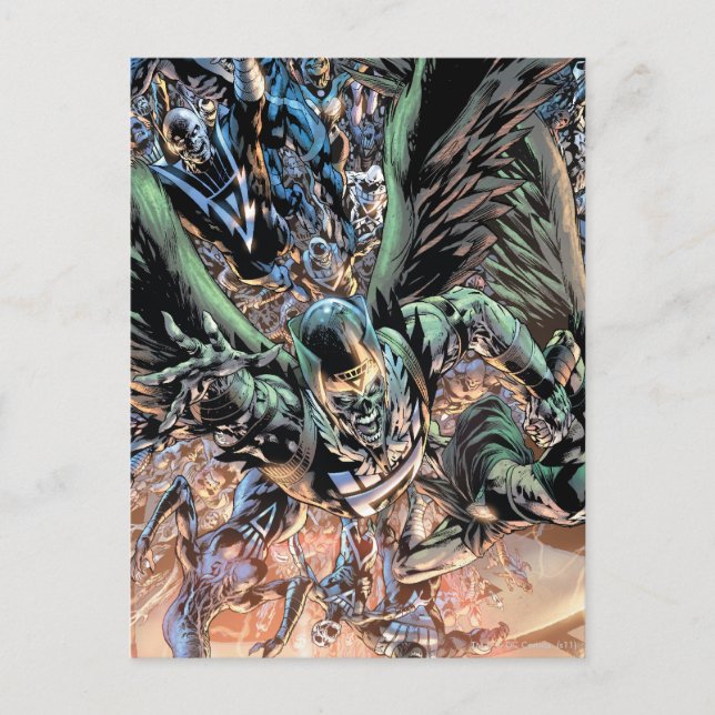 Cartão Postal Blackest Night Group Painting - Color (Frente)