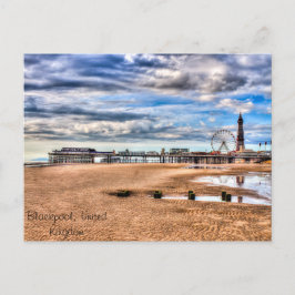 Cartão Postal Blackpool Beach