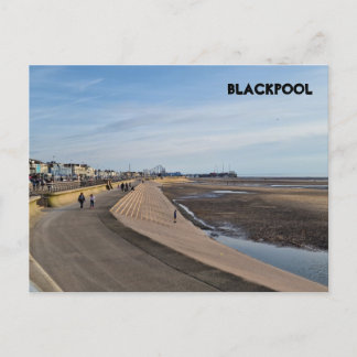 Cartão Postal Blackpool Beach
