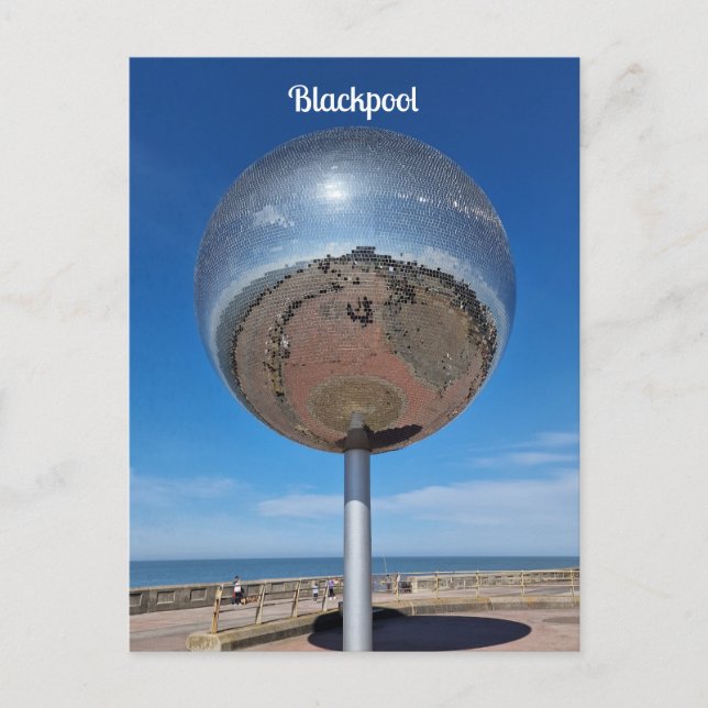 Cartão Postal Blackpool Mirrorball (Frente)
