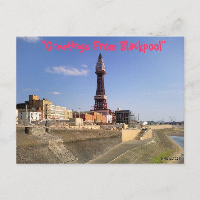 Cartão Postal Blackpool Tower (Frente)