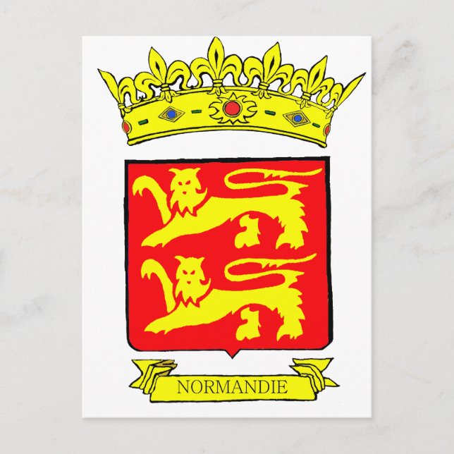 CARTÃO POSTAL BLASON NORMANDIE (Frente)