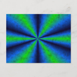Cartão Postal blau grün Regenbogen em Elefantenhaut leder Optik