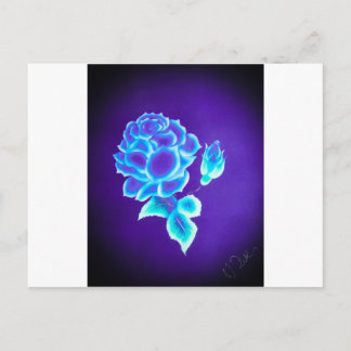Cartão Postal Blaue Rosa