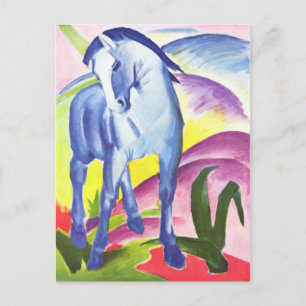 Cartão Postal Blaues Pferd I por Franz Marc Postcard