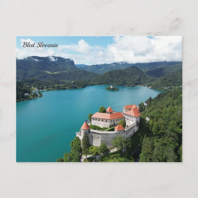 Cartão Postal Bled Eslovênia (Frente)