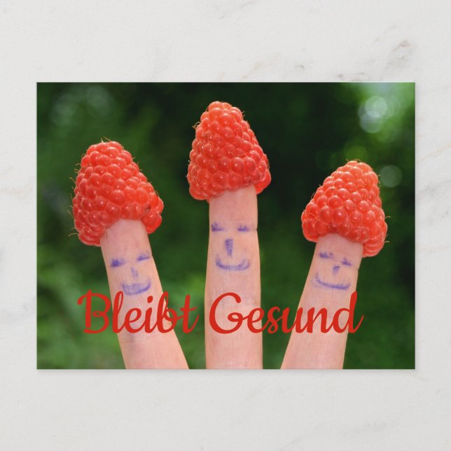 Cartão Postal Bleibt Gesund - (Frente)