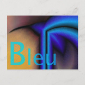 Cartão Postal Bleu - Carte postale