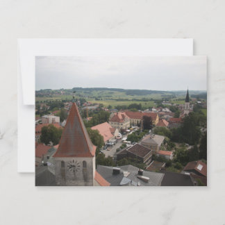 CARTÃO POSTAL BLICK VON SCHLOSSTURM AUF HAAGER MARKTPLATZ