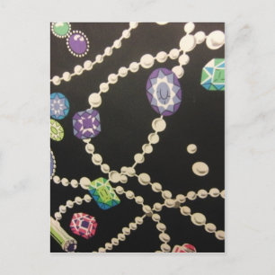 Cartão Postal Bling and Pearls