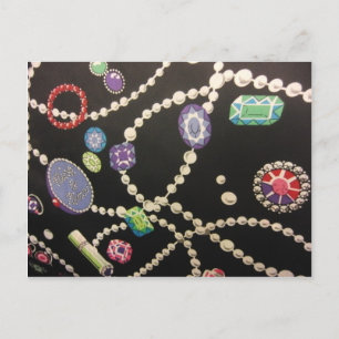 Cartão Postal Bling and Pearls