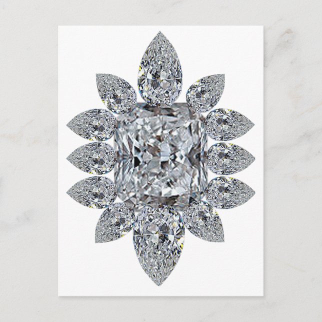 Cartão Postal Bling Brooch (Frente)