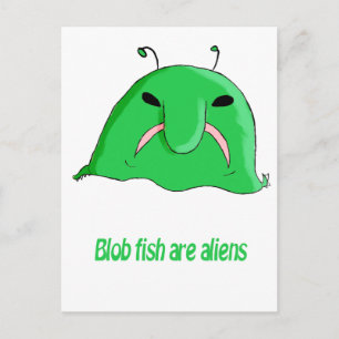 Cartão Postal blob de alienígena