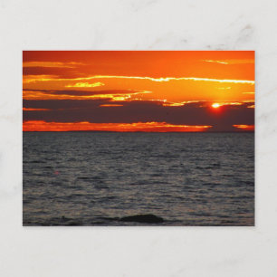 Cartão Postal Block Island Sunset Ocean