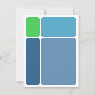 Cartão Postal Blocks Abstract Design Postcard