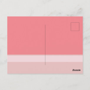 Cartão Postal Blocos de Cor Três Tons Rosa Save the Dates Post