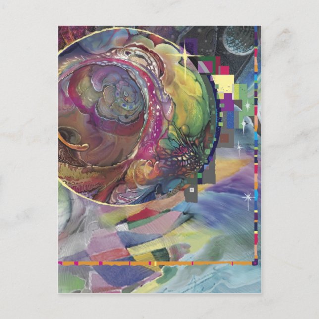 Cartão Postal Blocos de Disco*** (Frente)