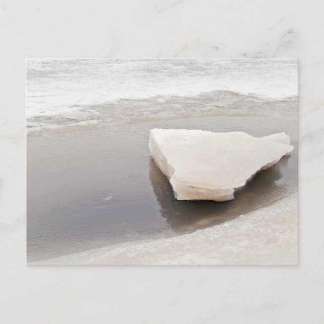Cartão Postal Blocos de gelo (Frente)