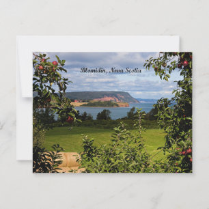 Cartão Postal Blomidin, Nova Escócia, Canadá