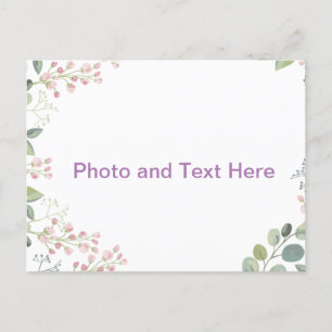 Cartão Postal Bloom design personalizado 