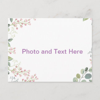 Cartão Postal Bloom design personalizado
