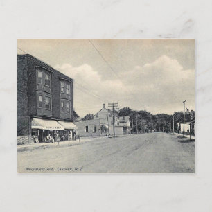 Cartão Postal Bloomfield Ave, Caldwell, NJ Vintage