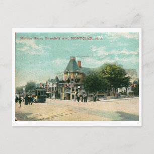 Cartão Postal Bloomfield Ave., Montclair NJ 1908 Antigo
