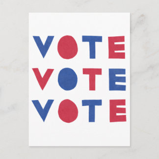 Cartão Postal Bloquear Carta VOTAR VOTAÇÃO Cartão-Postal Vertica