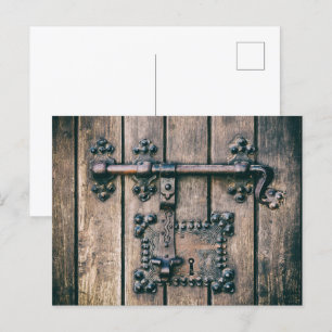Cartão Postal Bloqueio de porta da Igreja de Nossa Senhora da Pe