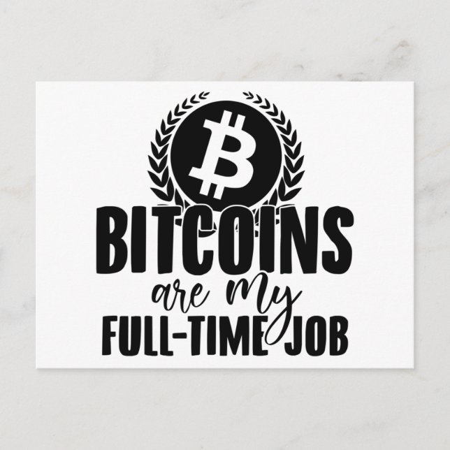 Cartão Postal Bloqueio | Presente BTC Crypto Currency (Frente)