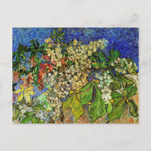 Cartão Postal Blossoming Chestnut Branches Van Gogh Fine Art