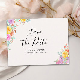 Cartão Postal Blossoming Love – A Spring Floral Wedding