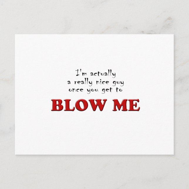 Cartão Postal Blow-me (Frente)