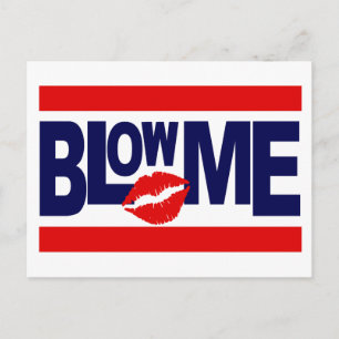 Cartão postal Blow-Me - personalizável