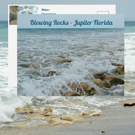 Cartão Postal Blowing Rocks Jupiter Flórida