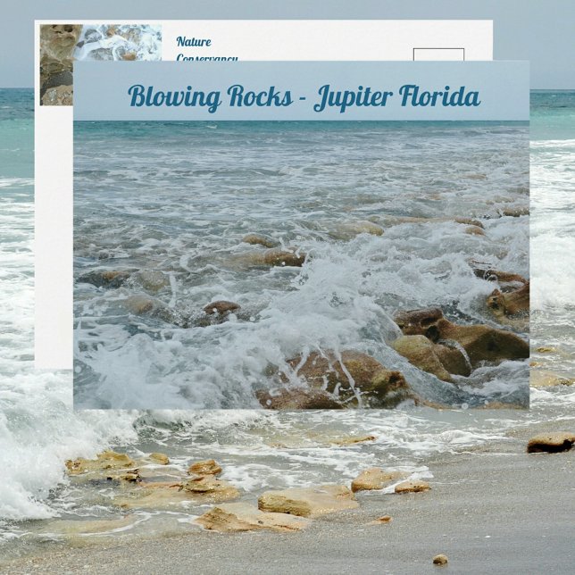 Cartão Postal Blowing Rocks Jupiter Flórida (Criador carregado)