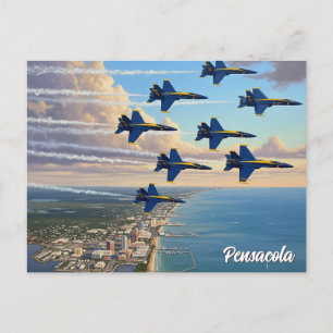 Cartão Postal Blue Angels em Pensacola Florida