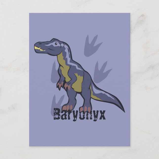 Cartão Postal Blue Baryonyx (Frente)