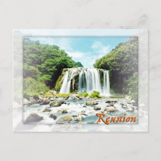 Cartão Postal Blue Bassin, Reunião (Frente)