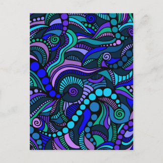 Cartão Postal Blue Carnival Close Up