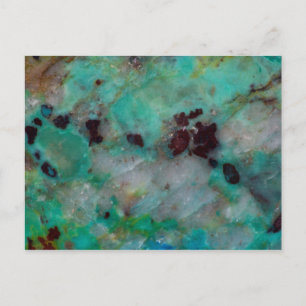 Cartão Postal Blue Chrysocolla Jasper