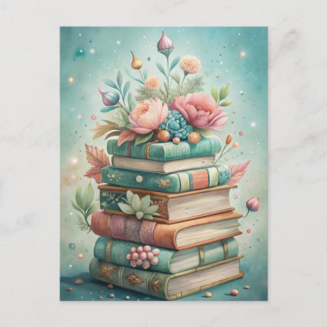 Cartão Postal Blue Crab Coastal Beach Ocean Life Painting  (Frente)