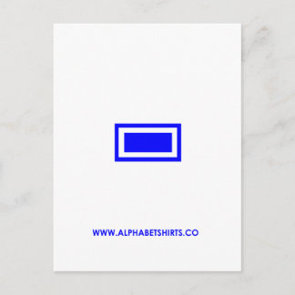 Cartão Postal Blue Dash